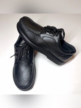 SAS Men's  Bout Time Comfort Lace Up Black Leather Shoes Size - 12.5 M